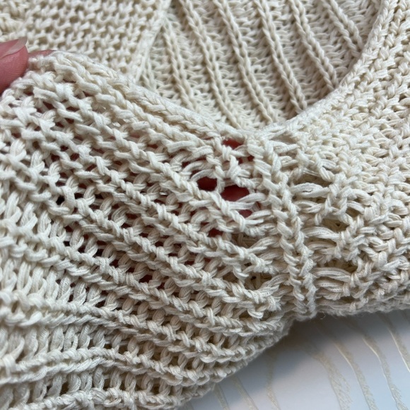 Eileen Fisher Loose Knit Linen Blend Sweater - Picture 7 of 9